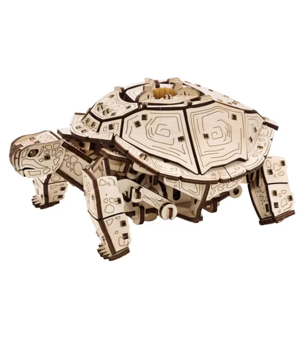 Turtle - Puzzle mecânico 3D em madeira, 269 peças