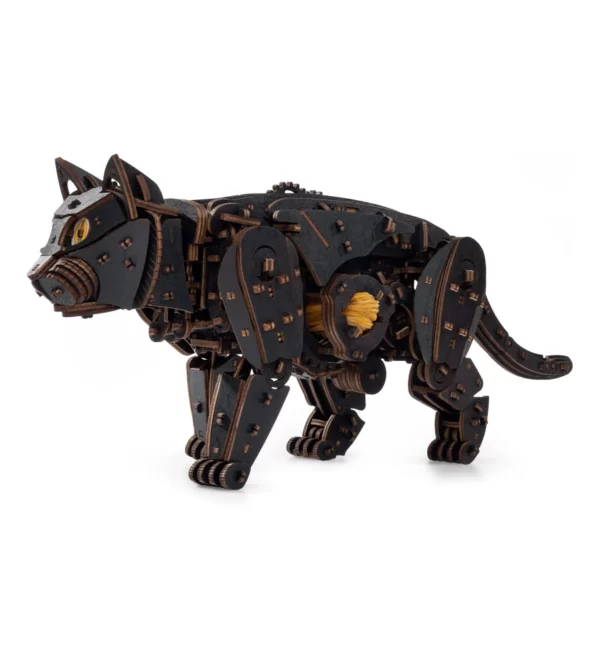 Gatto Nero - Puzzle 3D Meccanico in legno, 508 pezzi