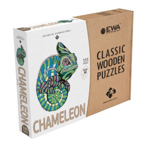 Chameleon Puzzle 2D Classic Jigsaw Barevné dřevěné 111 dílků Dárek pro děti Chameleon Puzzle 2D Classic Jigsaw Barevné dřevěné 111 dílků Dárek pro děti