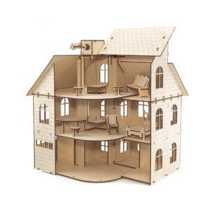 CHILDREN'S HOUSE 3D wooden puzzles, 131 pieces
