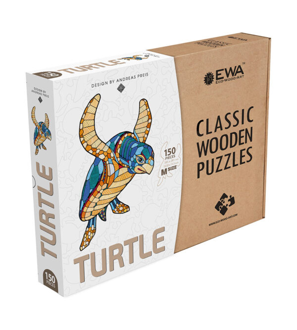 buntes Schildkrötenpuzzle für Kinder Jungen und Mädchen 150 Teile