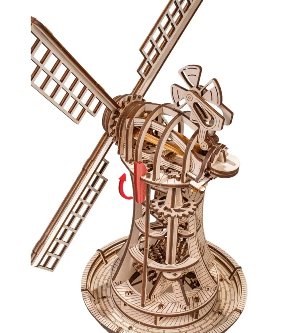 Windmolen - Houten mechanische puzzel, 227-delig cadeau voor kinderen en volwassenen