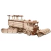 Sněžný vůz - mechanické dřevěné puzzle, 460 dílků