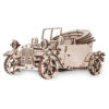 Retro car - wooden mechanical puzzle right view