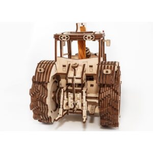 3D-traktorpuslespil, original gave til voksne og børn, arbejdskolleger, mænd, børn bagfra