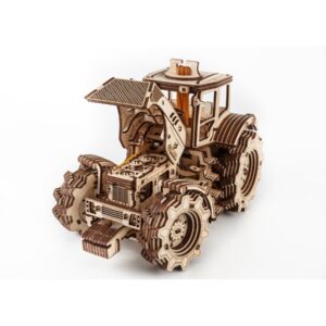 puzzle 3D trattore, regalo originale per adulti e bambini, colleghi di lavoro, uomini, figli cofano aperto
