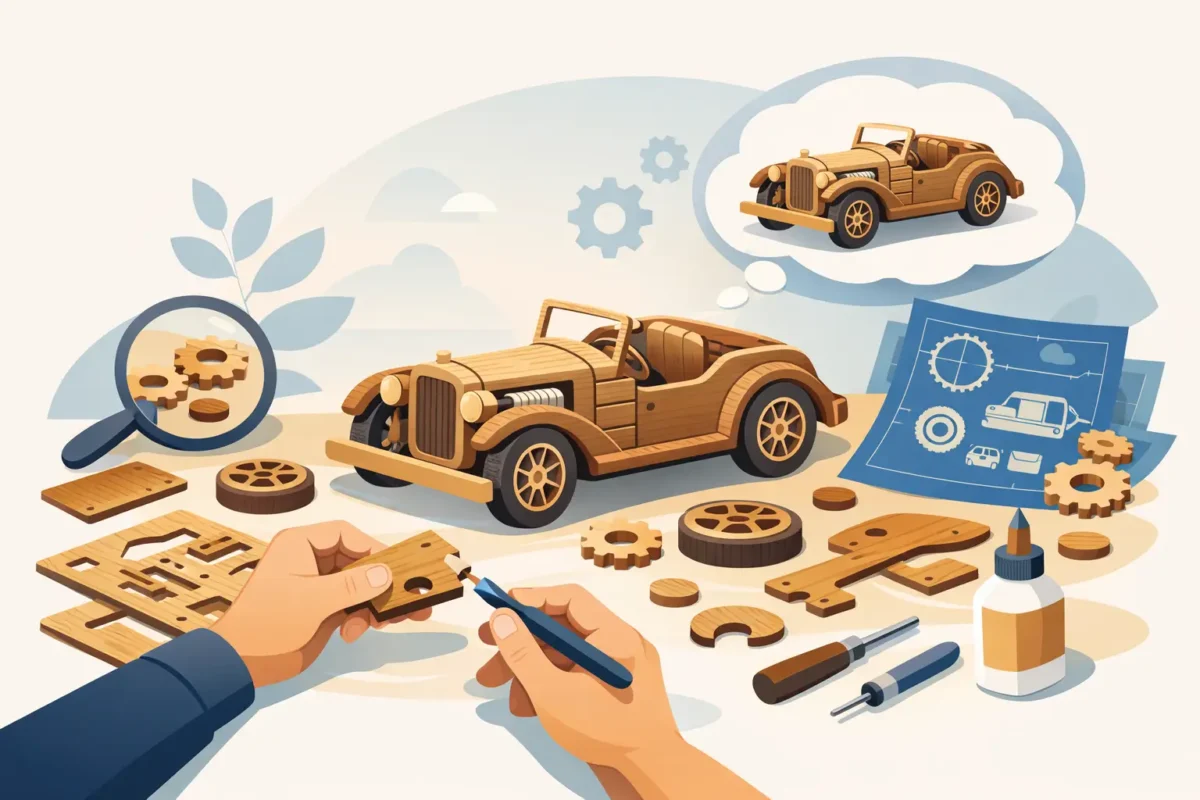 Auto retrò in legno da montare: come sceglierla