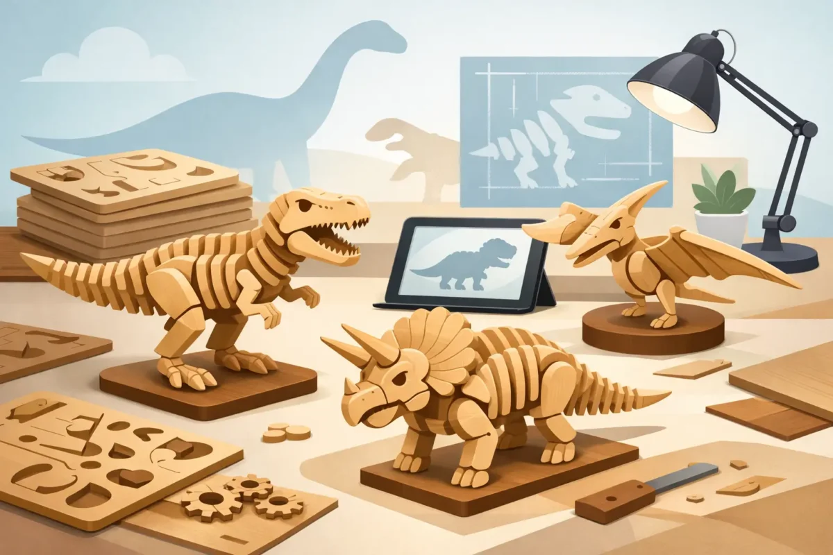 Dinosauro 3D in legno da costruire: quale scegliere