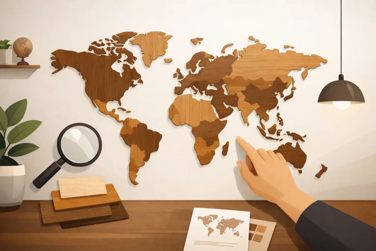 Mapa-múndi de parede em madeira: como escolhê-lo
