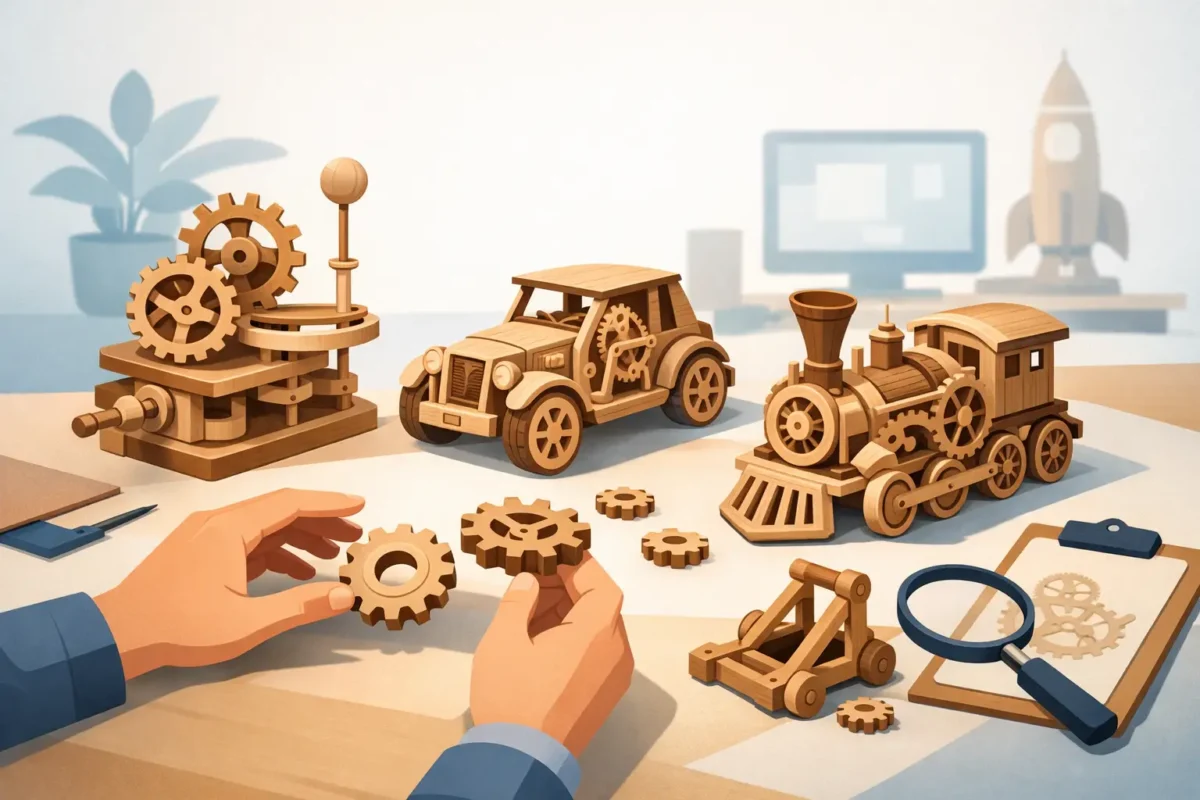Modelli meccanici in legno funzionanti: come sceglierli