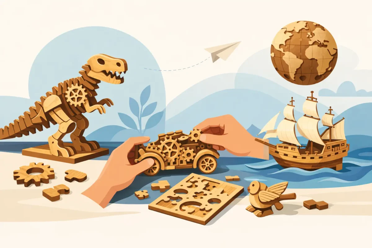 Puzzle 3D in legno senza colla: come sceglierlo