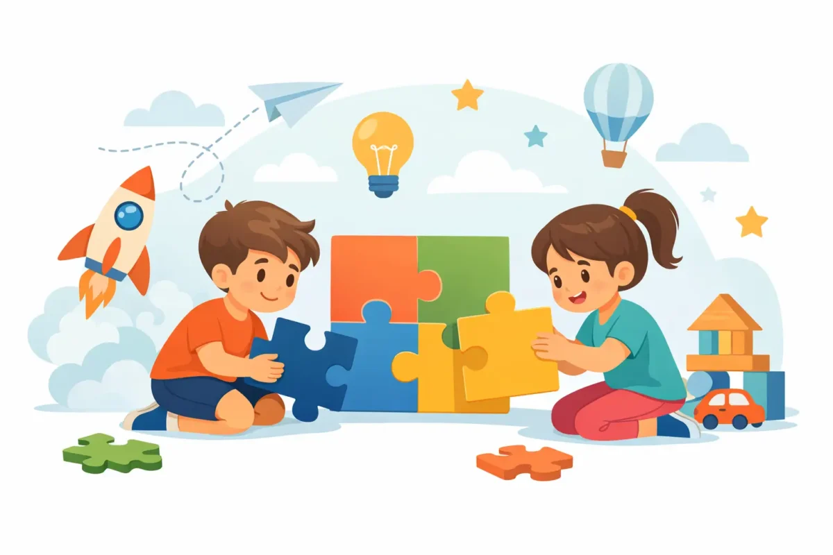 Rakennuspalapelit 7-vuotiaille lapsille