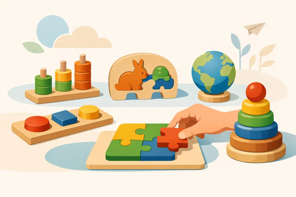 Puzzle educativos Montessori em madeira: como escolhê-los