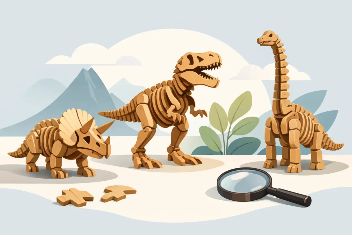 Dinosauro 3D in legno: quale scegliere