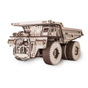 Giant BELAZ 75600 Truck. Wooden mechanical model, 307 pieces