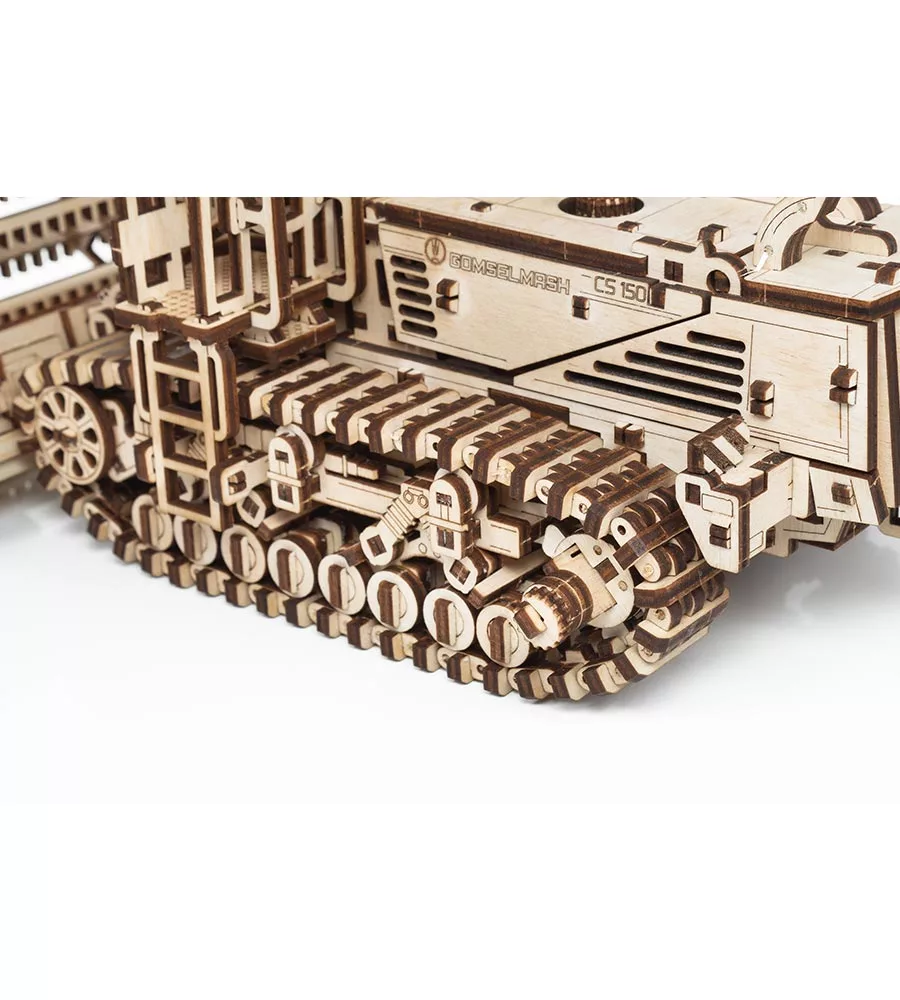 Agricultural Combine - wooden mechanical puzzle, 963 pieces