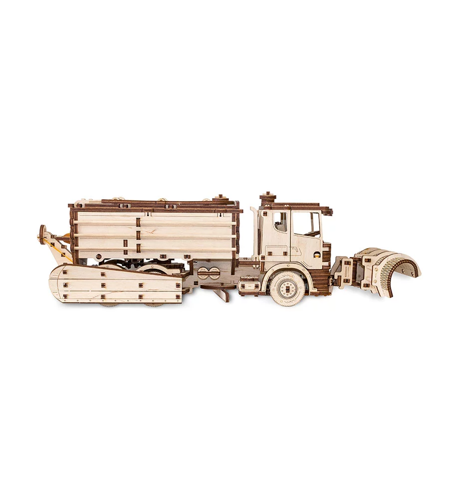 Snow truck - wooden mechanical puzzle, 460 pieces