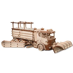 Snow truck - wooden mechanical puzzle, 460 pieces