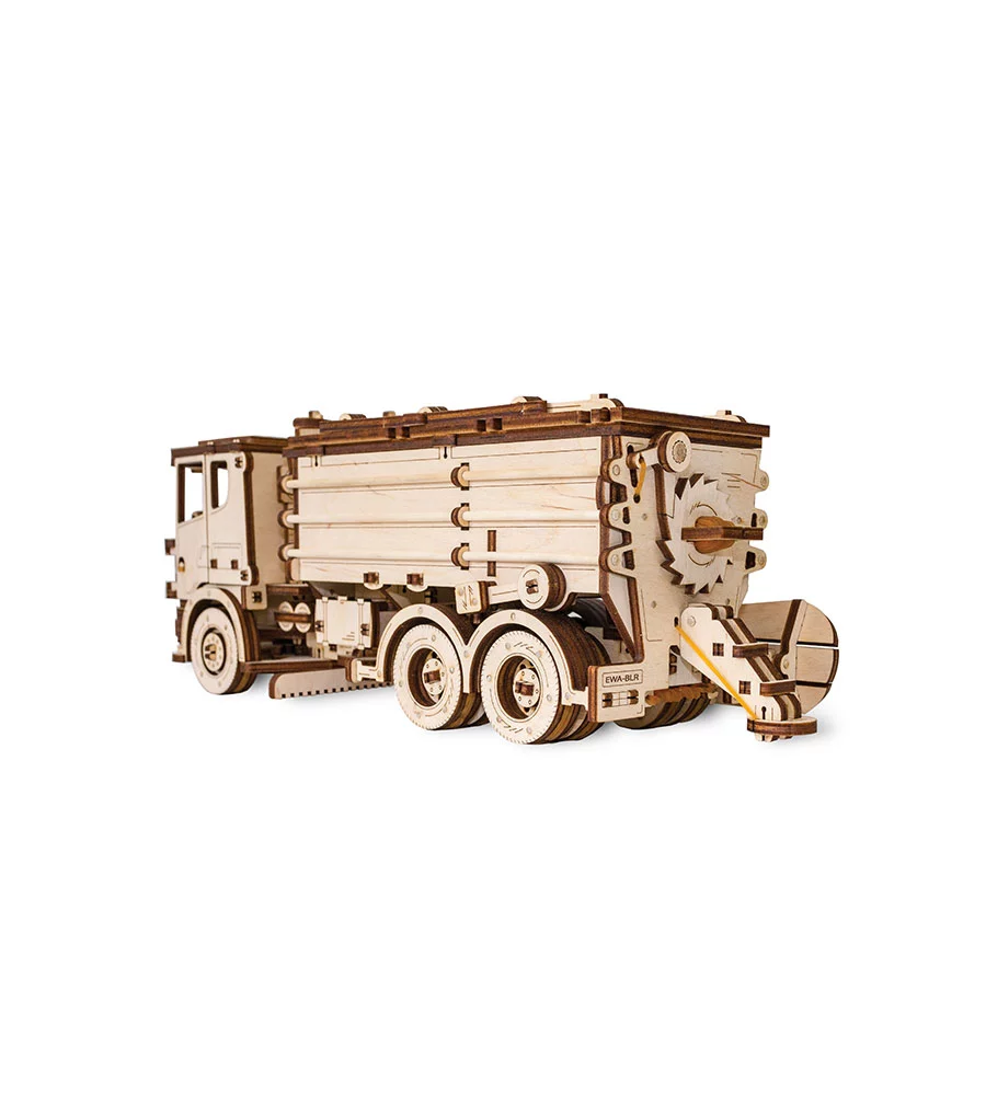 Snow truck - wooden mechanical puzzle, 460 pieces