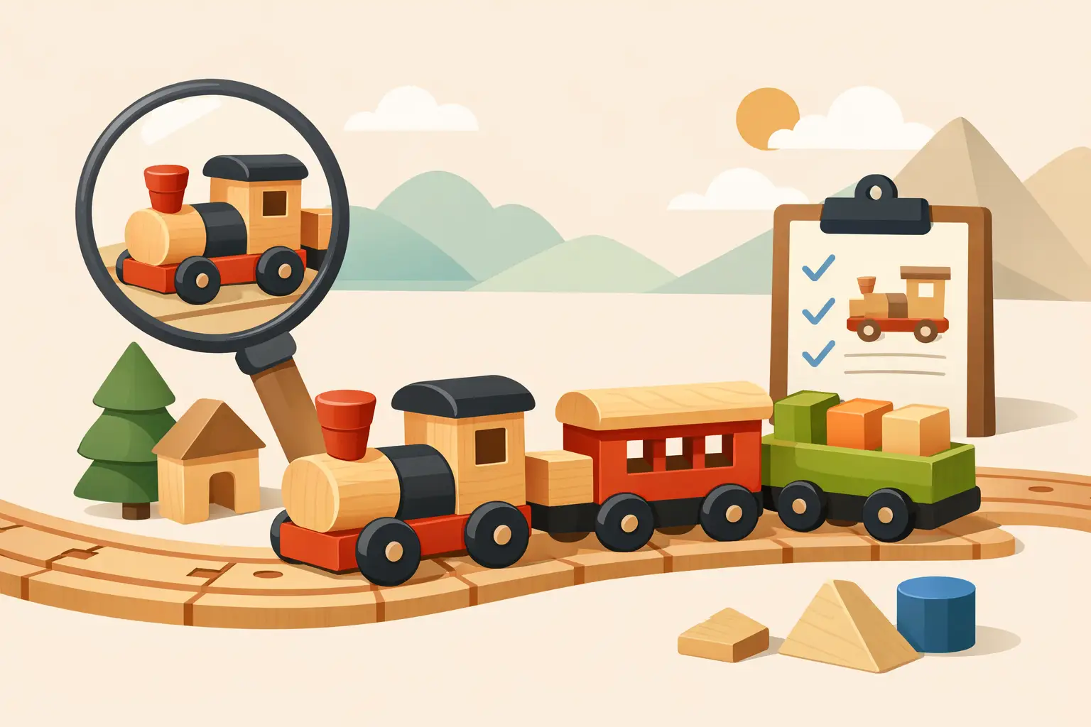 Treno meccanico in legno: come sceglierlo