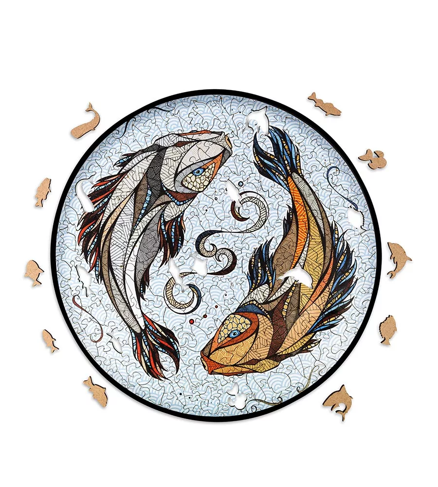 Wooden 2D Fish Puzzle - 150 pieces