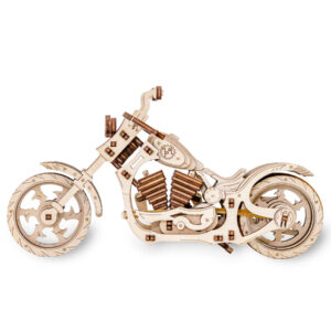 3D Wooden Motorcycle Model - 152 Pieces