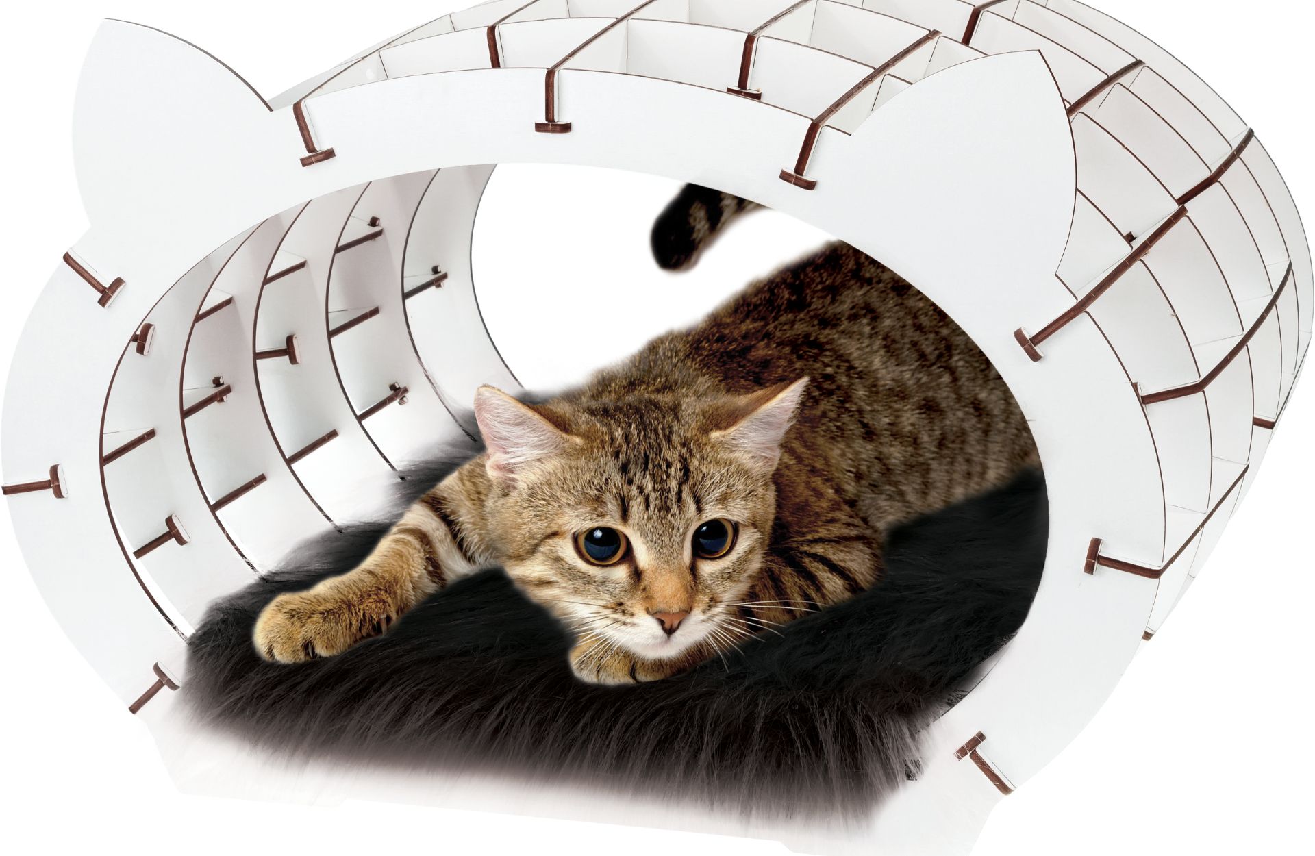 Wooden Cat House, 152 Pieces
