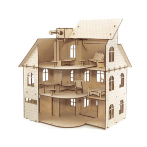 Wooden 3D Dollhouse Puzzle, 131 pieces