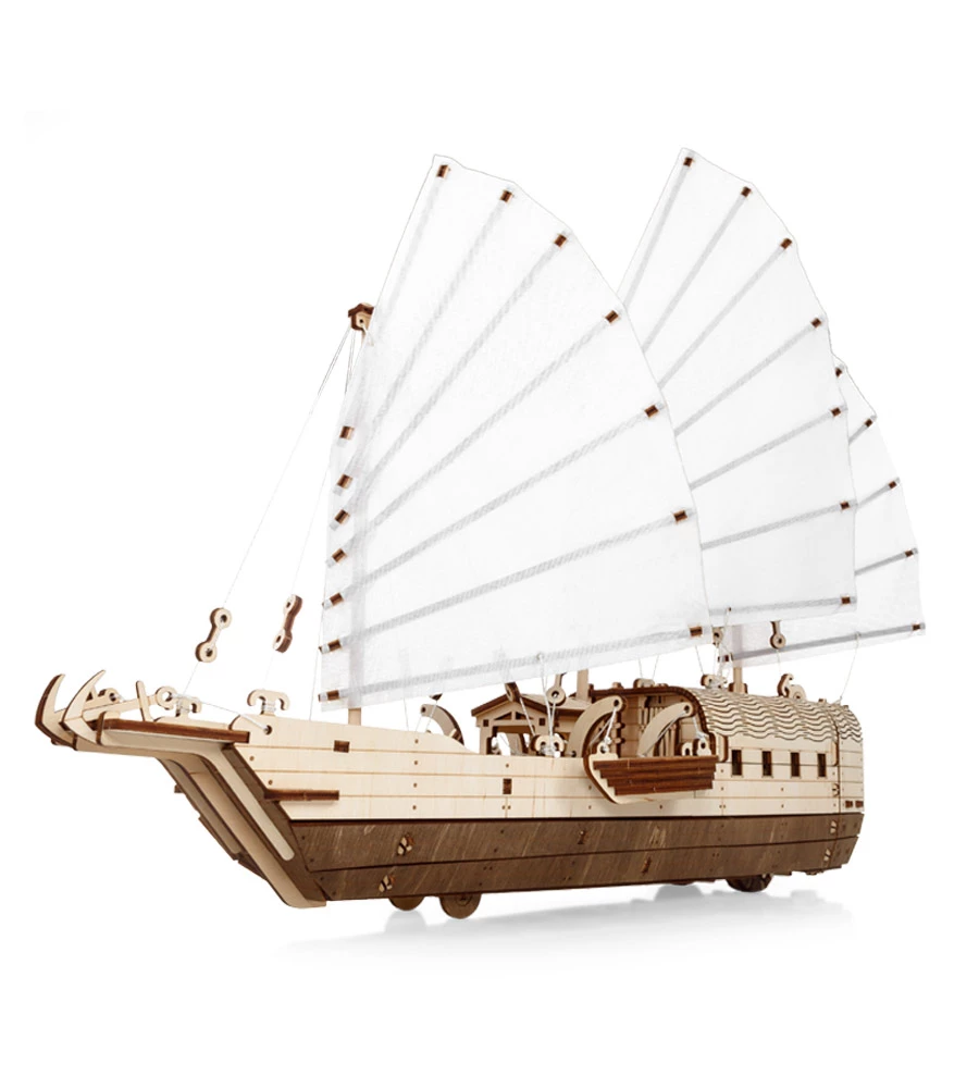 Wooden Mechanical Ship Model, 246 pieces
