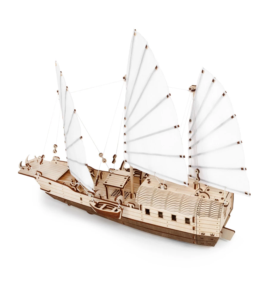 Wooden Mechanical Ship Model, 246 pieces