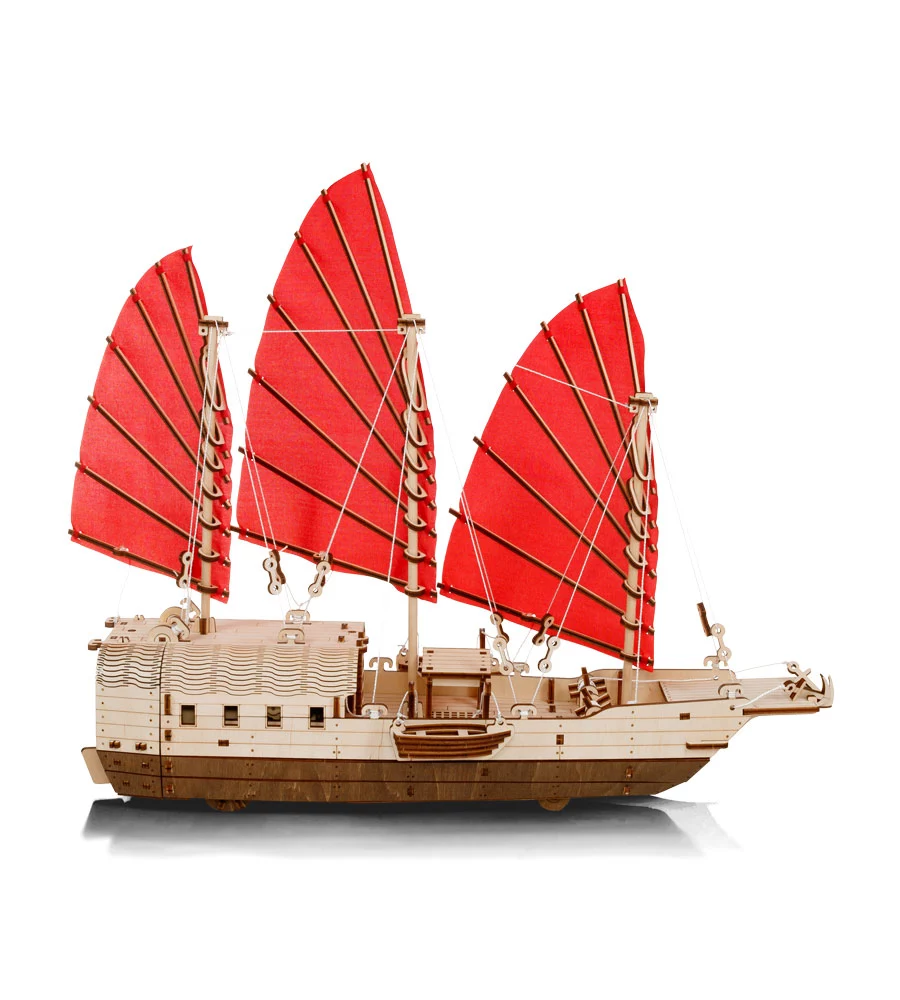Wooden Mechanical Ship Model, 246 pieces